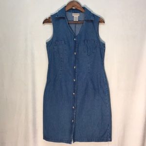 Vintage Denim Dress Expressions Sz MD